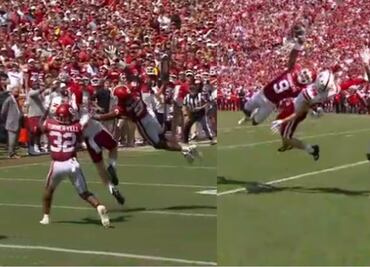 VIDEO: Impresionante intercepción a una mano de D.J Graham