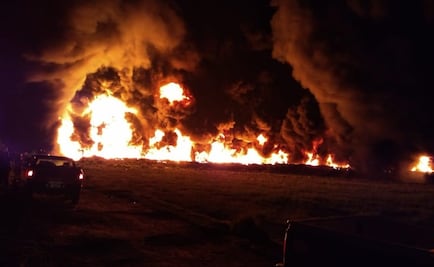 Reparación de toma clandestina provoca incendio en Hidalgo