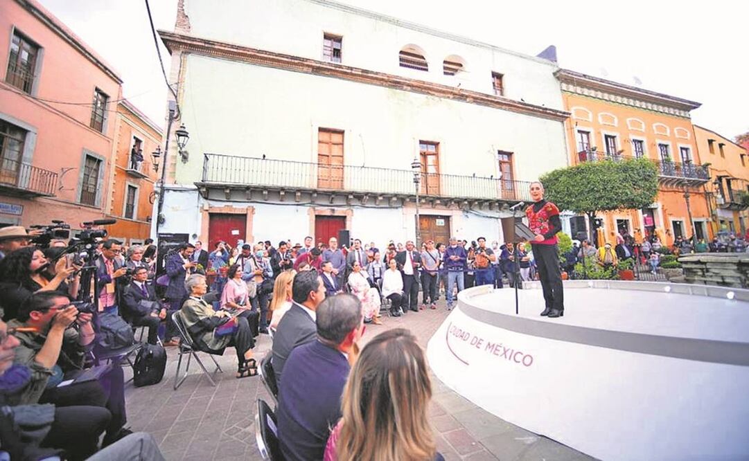 Claudia Sheinbaum estuvo en Guanajuato en la inauguración del Festival Cervantino.Foto: Especial