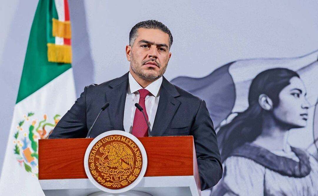 El secretario de Seguridad federal, Omar García Harfuch, señaló que por instrucción presidencial se reforzarán los operativos en Michoacán. Foto: Moisés Pablo / CUARTOSCURO