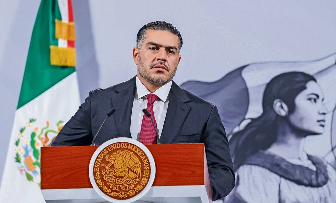 El secretario de Seguridad federal, Omar García Harfuch, señaló que por instrucción presidencial se reforzarán los operativos en Michoacán. Foto: Moisés Pablo / CUARTOSCURO