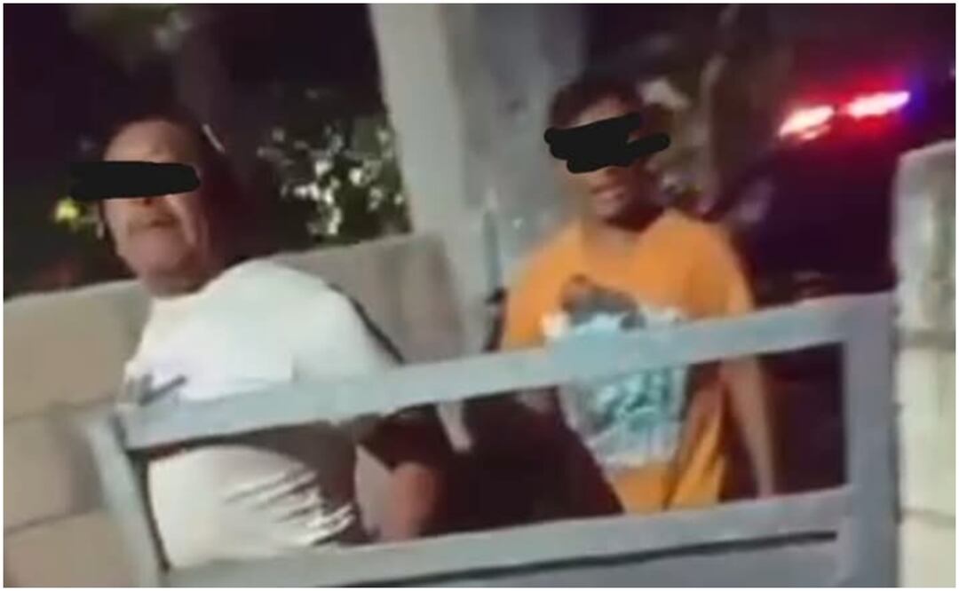 Los sujetos agredieron verbalmente al reportero para finalmente golpearlo (27/11/2024). Foto: Especial