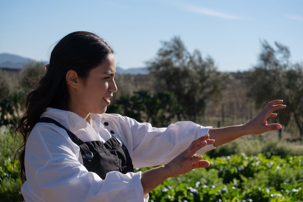 Sheyla Alvarado, chef de Lunario, el restaurante del viñedo La Carrodill