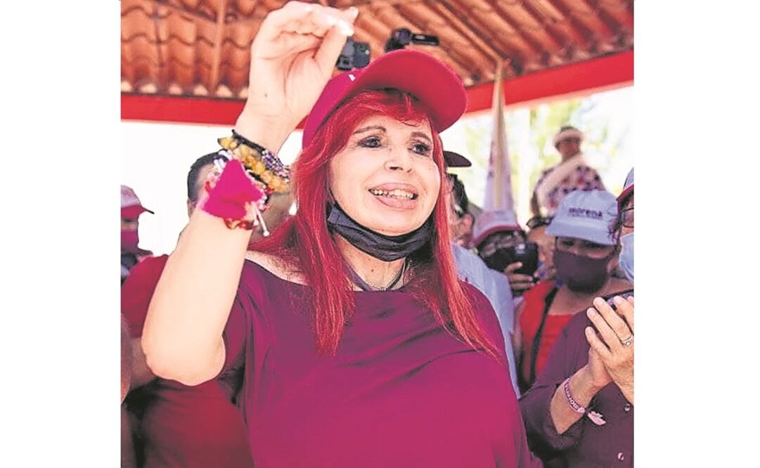 Layda Sansores dijo que usa el cubrebocas como simulación. Foto: ARCHIVO EL UNIVERSAL