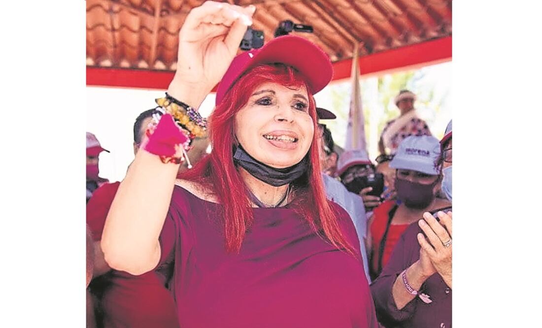 Layda Sansores dijo que usa el cubrebocas como simulación. Foto: ARCHIVO EL UNIVERSAL