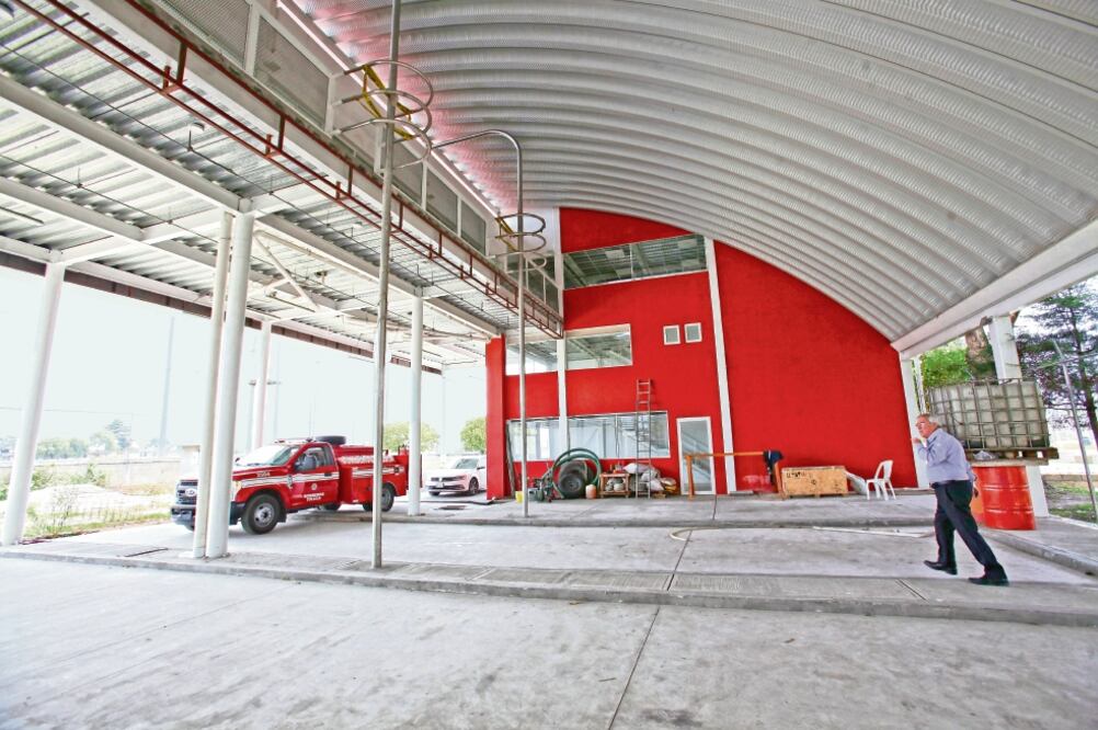La subestación de bomberos ubicada dentro del parque industrial Exportec tendría un costo de 15 millones, pero tras una investigación se logró reducir a 5 millones, de los cuales los empresarios aportaron la mitad. Foto: JORGE ALVARADO. EL UNIVERSAL