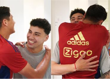 VIDEO: El hermoso reencuentro de Edson Álvarez y Jorge Sánchez en el Ajax de Ámsterdam