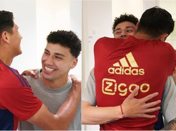 VIDEO: El hermoso reencuentro de Edson Álvarez y Jorge Sánchez en el Ajax de Ámsterdam