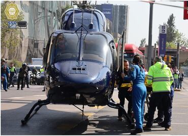 Joven herido por volcadura de camión en la México-Cuernavaca es trasladado vía aérea; será llevado a hospital de especialidades