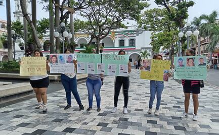 Protestan familiares de los 6 albañiles desaparecidos en Tres Valles, Veracruz