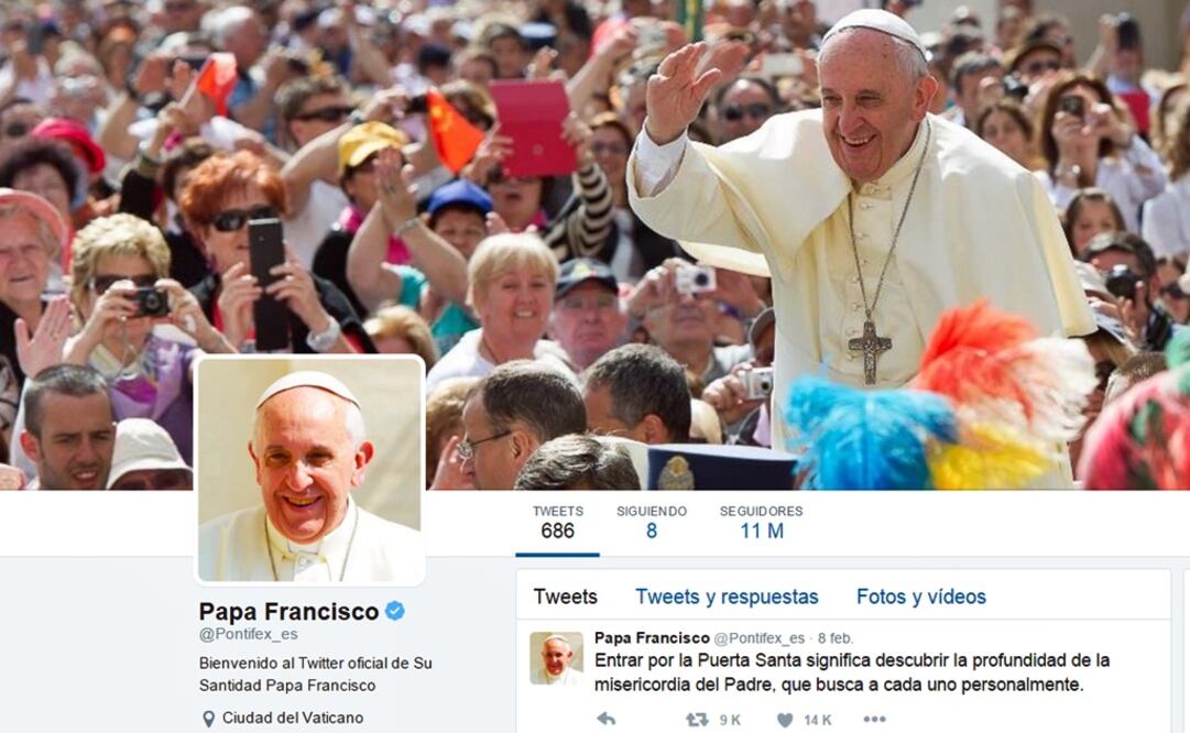 Foto: Tomada de @Pontifex_es