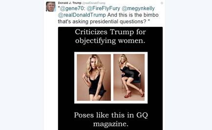 Trump critica a Megyn Kelly por fotos seductoras