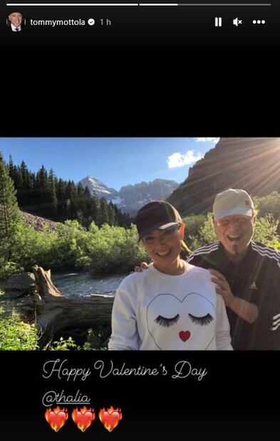 Tommy Motola dedica mensaje a Thalía tras versiones de infidelidad