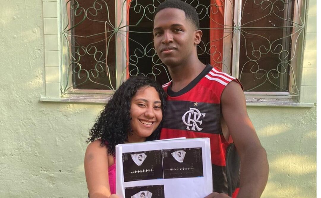 Sara Silva, de 18 años, estaba embarazada de cinco bebés. Al lado, Renan Alves de Oliveira, 20 años, su novio. Foto: Instagram