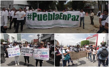 Marchan en Puebla por asesinato de Mara Fernanda