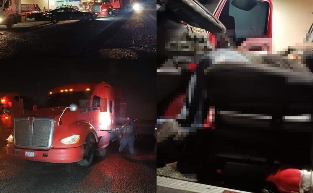 Muere conductor de tráiler tras resistirse a asalto en el Circuito Exterior Mexiquense. Foto: Especial