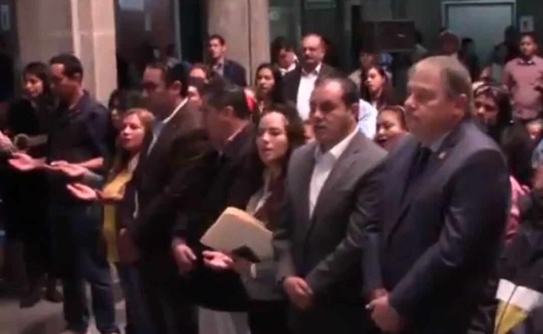 El gobernador fue acusado de violar el artículo 130 de la Carta Magna (Captura de pantalla @Jorge_Meade)