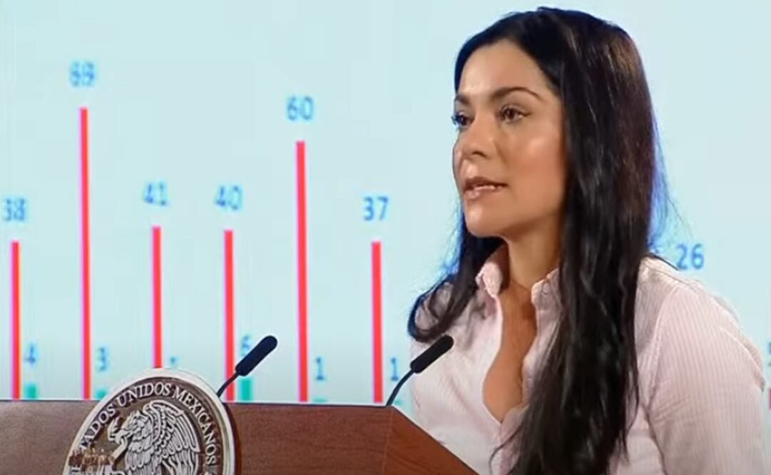 Elizabeth García Vilchis, encargada de la sección "quién es quién en las mentiras de la semana", presentó un "análisis" de comentarios. Foto: Captura de pantalla