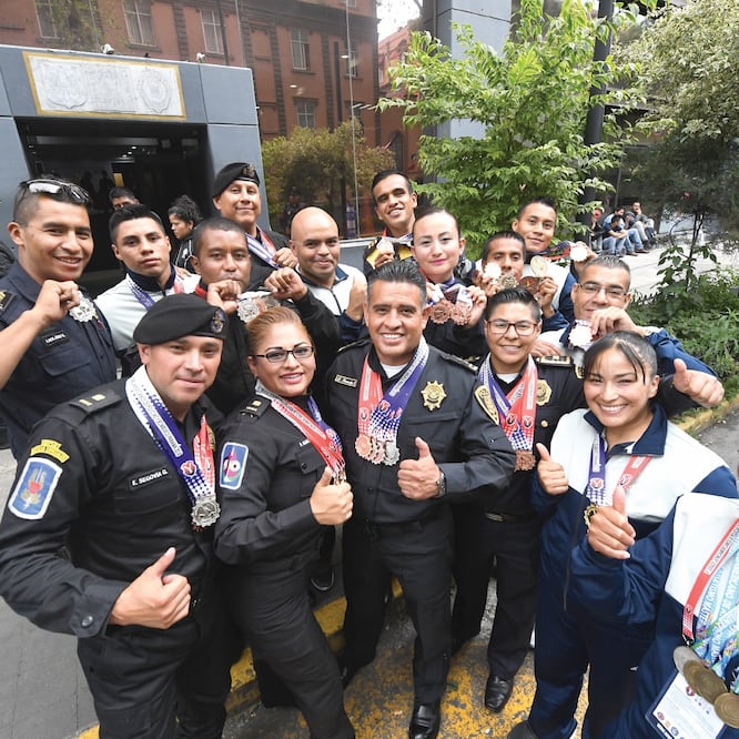 Los 15 agentes fueron seleccionados mediante una convocatoria para competir en los VI Juegos Latinoamericanos Policías y Bomberos 2018 con sede en Panamá. Foto: ALAN RODRÍGUEZ. EL UNIVERSAL