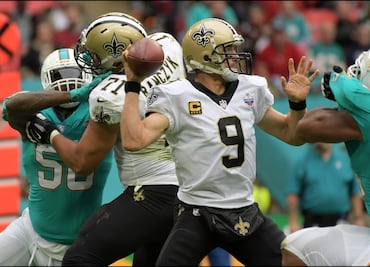 Saints consiguen segunda victoria ante Dolphins en Londres