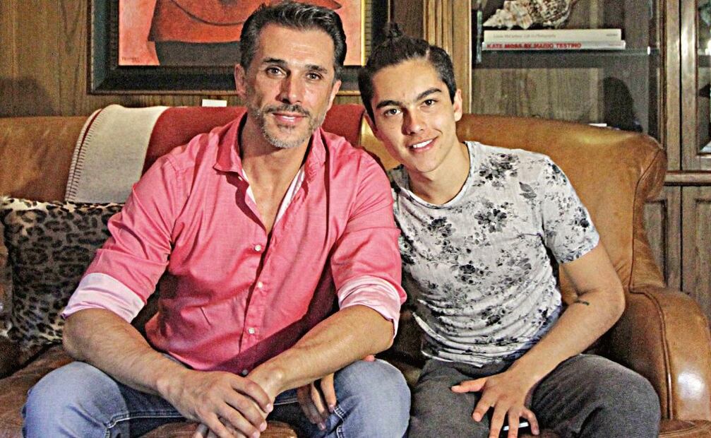 Sergio Mayer y su hijo Sergio Mayer Mori.  Foto:Archivo
