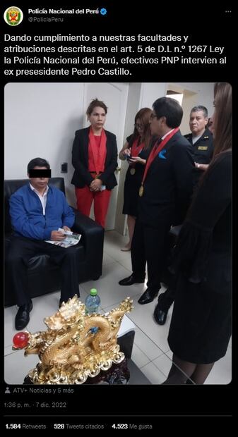 Detienen a Pedro Castillo tras dar golpe de Estado