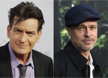 Charlie Sheen publica rara imagen de Brad Pitt