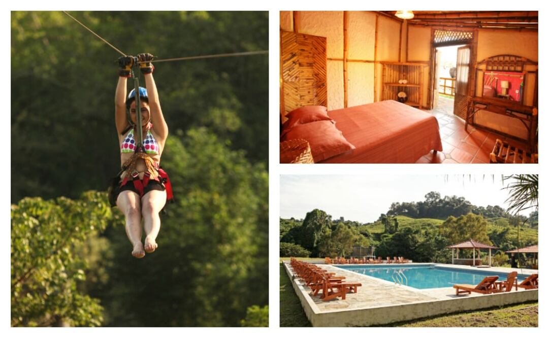 Diviertete en tirolesa, relajate en una cabaña y disfruta un chapuzón en la alberca, todo en  Teziutlán (Foto: Cortesía El Paraíso de Ayotoxco)