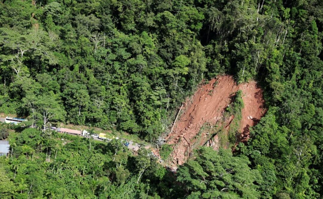 Aerial view shows the damage caused by the earthquake in the Amazon region - Photo: Guadalupe Pardo/Reuters
