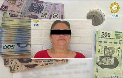 Detienen a mujer mayor que intentó meter 80 mil pesos pegados en la entrepierna al Reclusorio Oriente