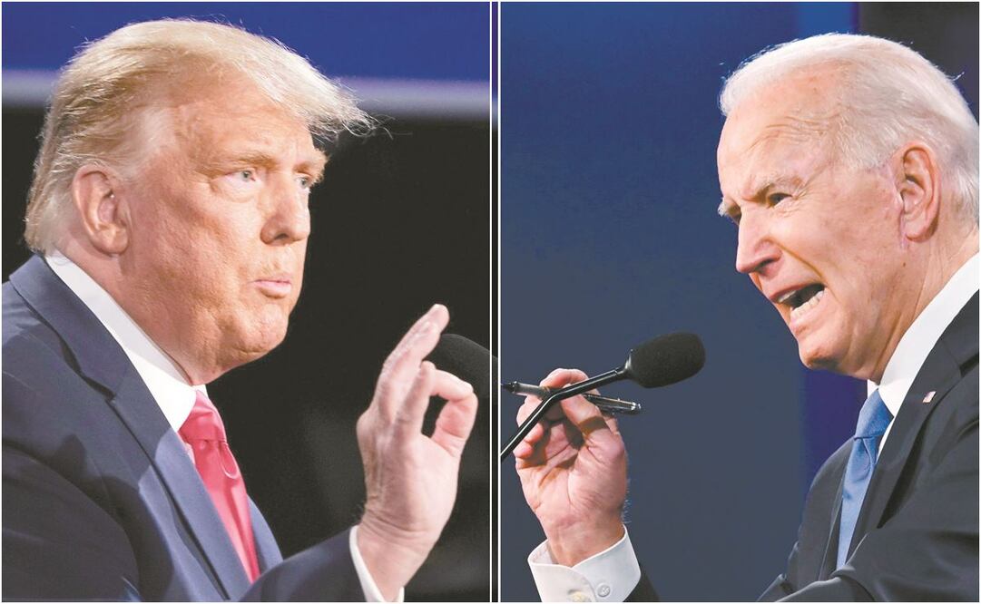 El presidente estadounidense, Donald Trump, recalcó este miércoles que ganó las elecciones, mientras el candidato Joe Biden se mostró optimista sobre sus posibilidades de ganar, aunque advirtió que el conteo puede tomar un tiempo. FOTOS: BRENDAN SMIALOWS