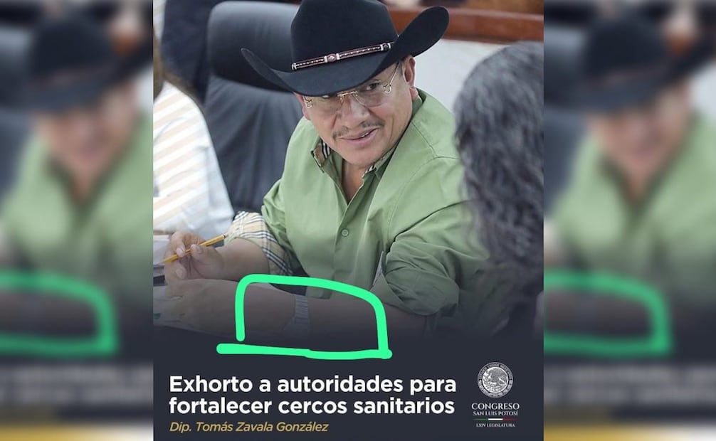 El diputado también afirmó que no existe motivo para cuestionar los artículos que utiliza, al considerar que fueron adquiridos con recursos propios. Foto: Especial