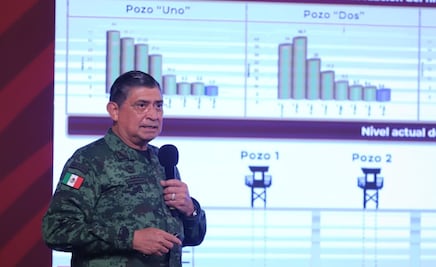 Se realizaron cuatro descensos para rescate de mineros, pero pozo está obstruido: Sedena