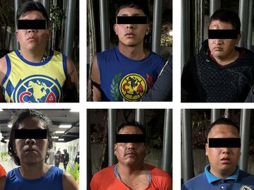 Detienen a seis personas por asaltar y golpear a un automovilista en Álvaro Obregón; portaban playeras del América