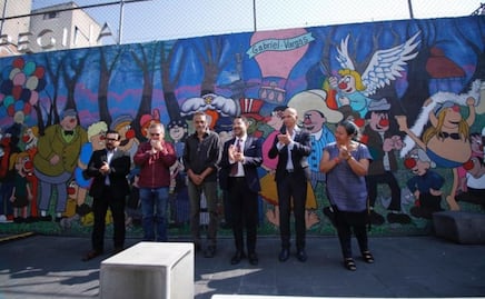 Rehabilitan mural "Sueño de una tarde de domingo en el Callejón del Cuajo" en Centro Histórico
