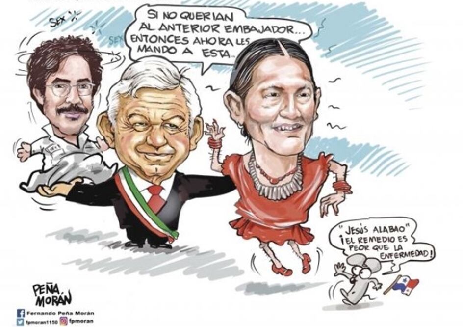 Caricatura publicada ayer en el periódico La Estrella, de Panamá. (Cortesía)