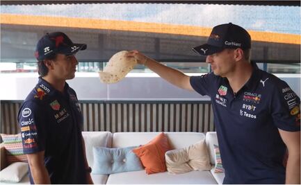 VIDEO: El divertido momento entre Checo Pérez y Max Verstappen haciendo el 'Tortilla Challenge'