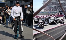 Checo Pérez bromeó sobre la destrucción de su coche: "Espero que podamos terminar la carrera con el coche completo"