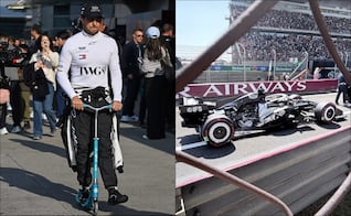 Checo Pérez bromeó sobre la destrucción de su coche: "Espero que podamos terminar la carrera con el coche completo"