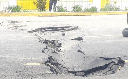 Lluvias ocasionan cuatro socavones y múltiples daños en Pachuca