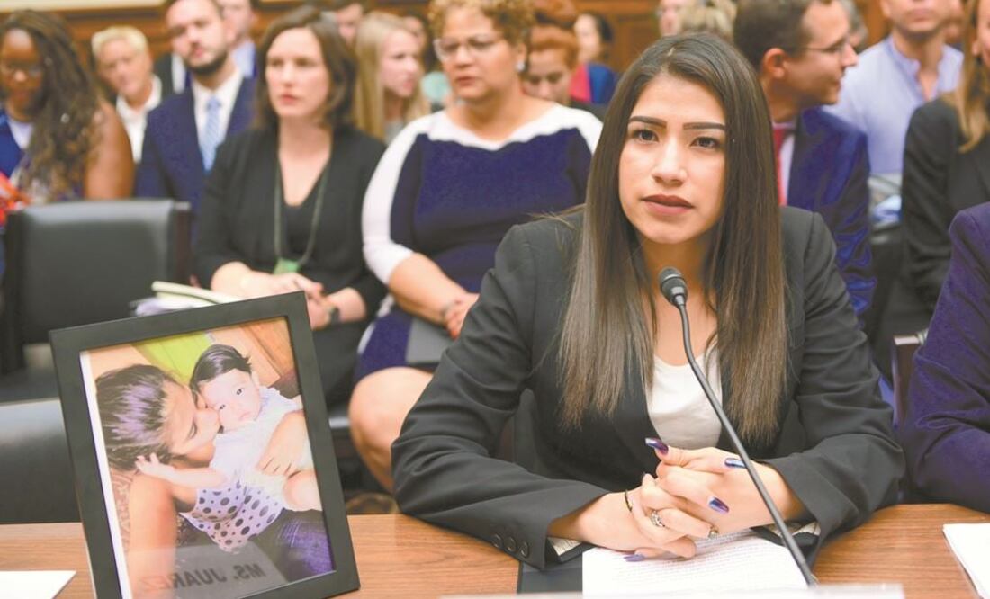 Yazmín Juárez contó a congresistas cómo su hija de 19 meses murió después de enfermar en un centro de detención para inmigrantes. La guatemalteca participó en la audiencia Niños en Jaulas. Foto: ERIN SCOTT. REUTERS