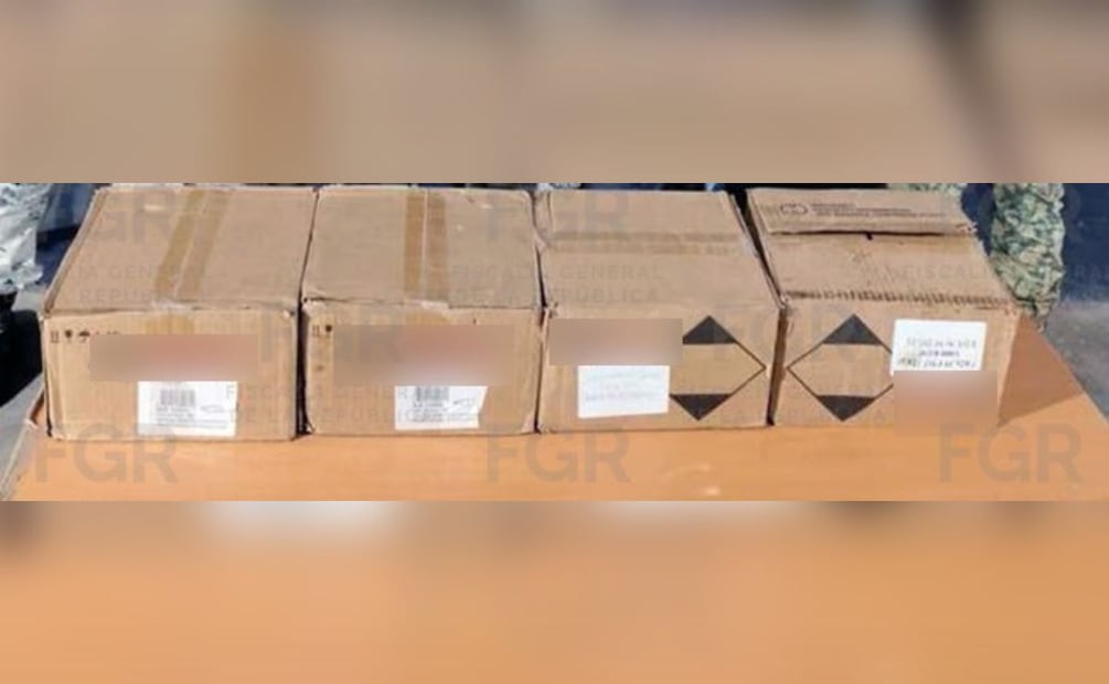 Les aseguraron cuatro cajas de cartón que contenían un total de cuatro mil cartuchos útiles para arma de fuego. | Foto: Especial.