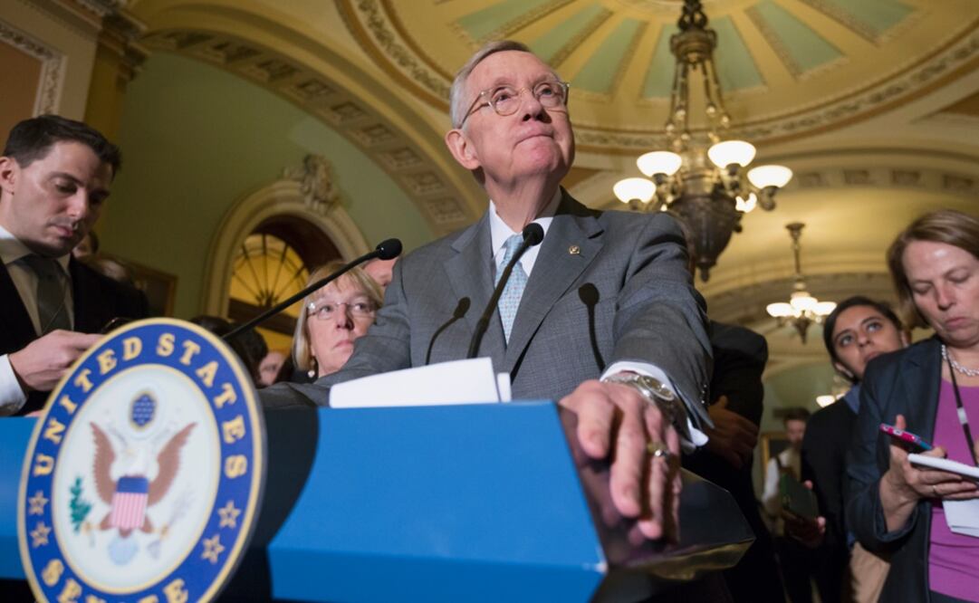 El líder de la minoría demócrata del Senado de Estdos Unidos, Harry Reid (Foto: AP)