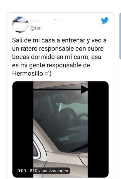 Ladrón se queda dormido... ¡en el mismo auto que iba a robar!