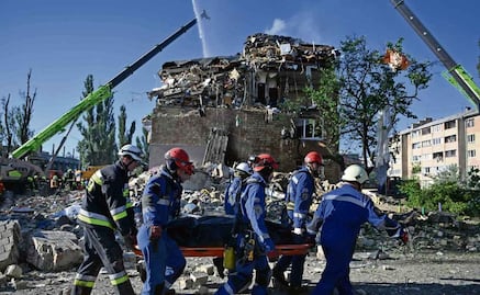 Rusia ataca a Kiev y deja 21 muertos; daña oficinas de la UE