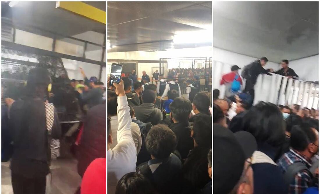 Caos en la Línea 9. Foto: Twitter