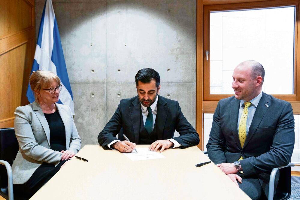 Humza Yousaf, nuevo jefe del gobierno de Escocia. Foto: Jane Barlow/AFP
AFP
