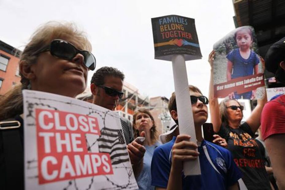 Protestan en EU para exigir el cierre de centros de detención de migrantes