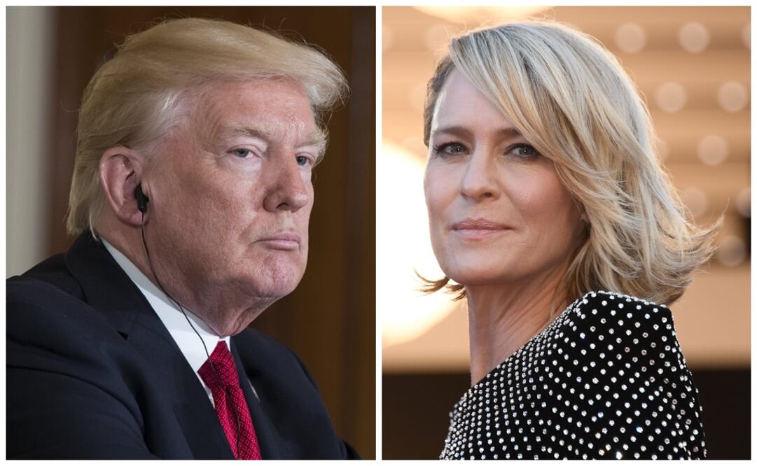 La actriz que da vida la primera dama en la ficción de Netflix admitió sentirse desanimada por la ola de escándalos que rodea a la era Trump. FOTO: EFE/AFP