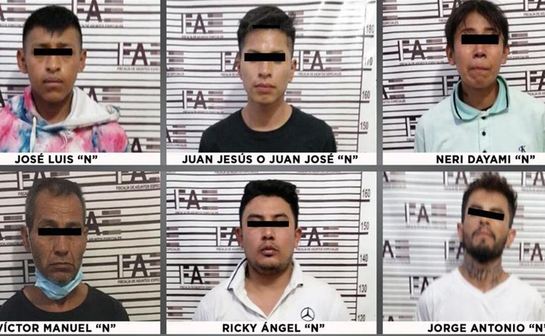 Entre los asegurados, se encuentra Ricky Ángel "N", presunto líder de la organización delictiva. Foto: Especial